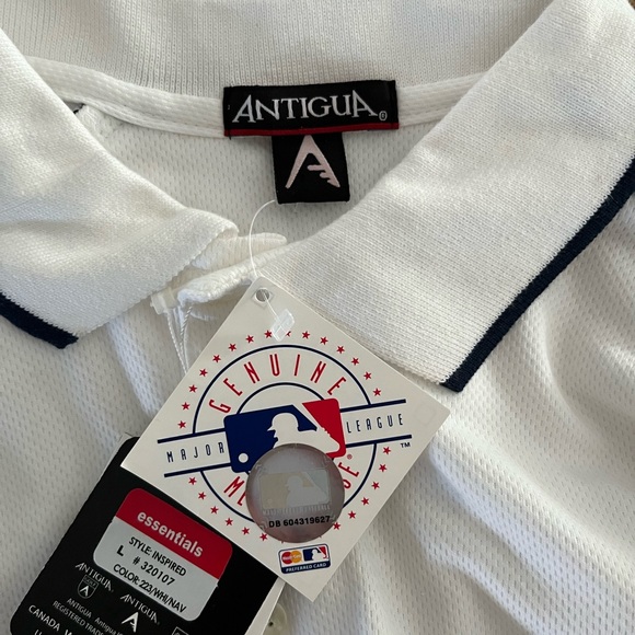 Boston Red Sox White Polo Shirt Antigua MLB Genuine Merchandise Size Large Dry - Picture 7 of 7